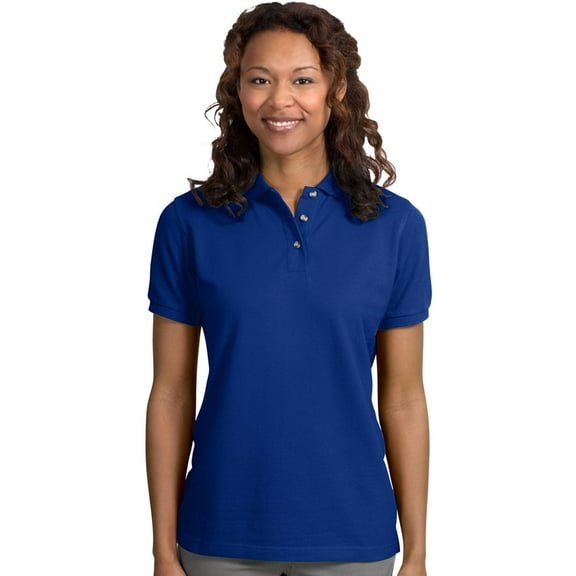 Port Authority Ladies Heavyweight Cotton Pique Polo. L420
