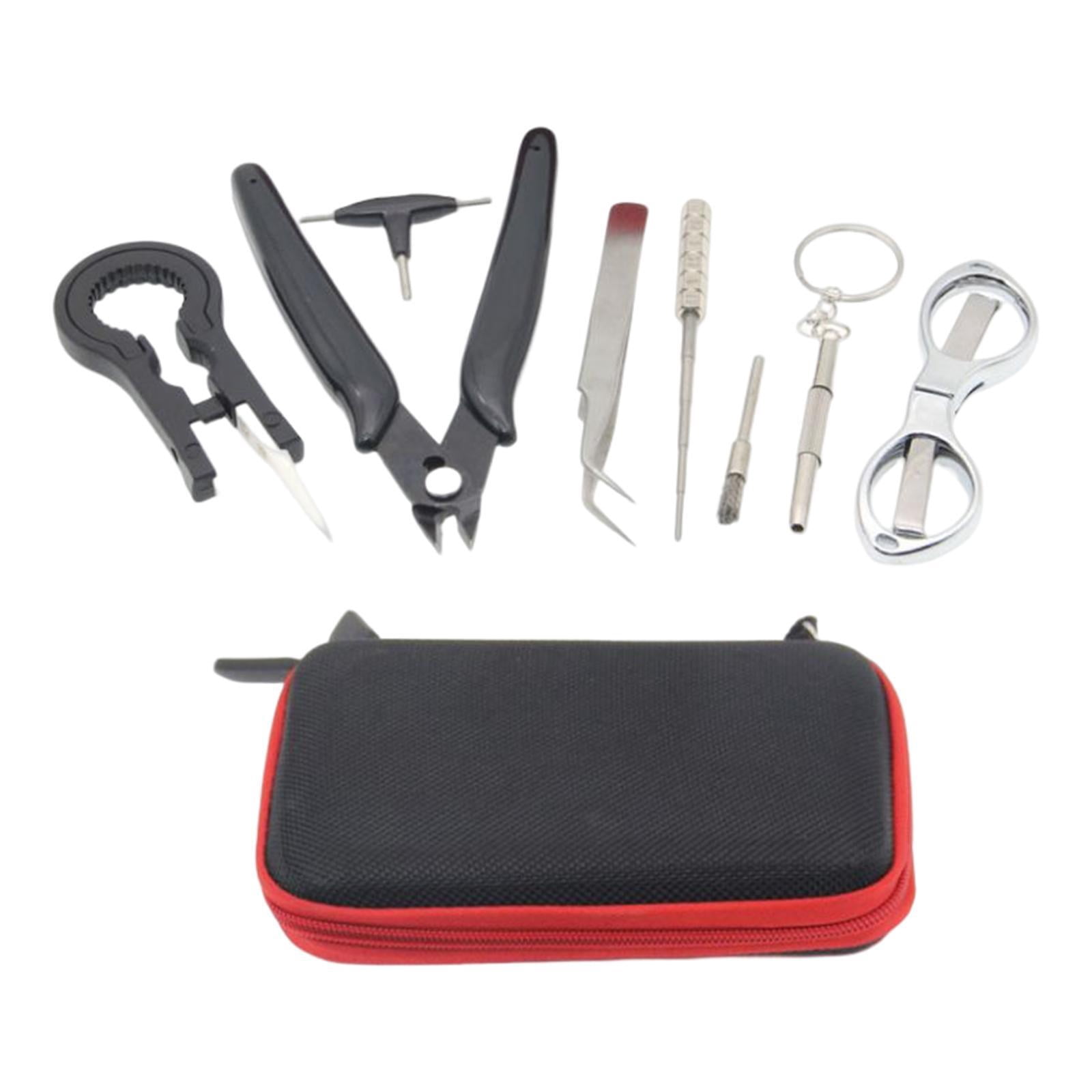 Langgg Portable Tweezers Tools Set Double Head Screwdriver for Household Jewelry