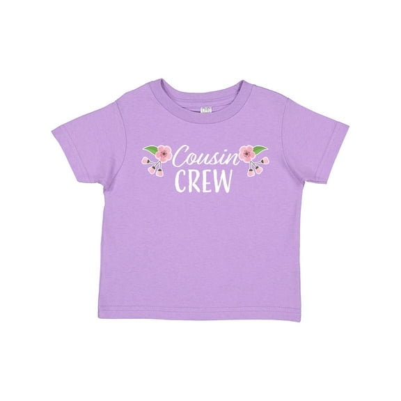 Inktastic Cousin Crew with Flowers Girls Toddler T-Shirt