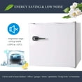 thumbnail image 3 of YUKOOL 1.2 Cubic Feet Mini Upright Freezer Compact Refrigerator, 3 Adjustments (White), 3 of 6