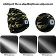 thumbnail image 2 of Gorro de montañismo con luz LED, 2 uds., gorro de punto con iluminación para correr, ciclismo y escalada, 2 of 5