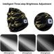thumbnail image 2 of Gorro de montañismo con luz LED, 2 uds., gorro de punto con iluminación para correr, ciclismo y escalada, 2 of 5