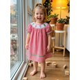 thumbnail image 3 of Miaouyo Christmas Girls Princess Dress Elegant Plaid Embroidery Summer A-line Dress, 3 of 9