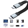 thumbnail image 2 of USB C To USB C 240W Fast Charging Cable 0.15m Braided Nylon Suitable For Laptops Tablets 8K60Hz 80Gbps Data Transfer, 2 of 4