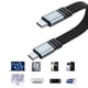 thumbnail image 2 of USB C To USB C 240W Fast Charging Cable 0.15m Braided Nylon Suitable For Laptops Tablets 8K60Hz 80Gbps Data Transfer, 2 of 4