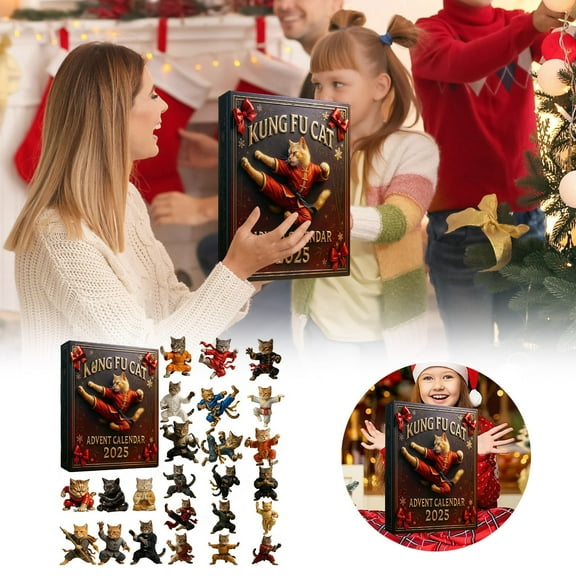 Countdown Sets 2D Advent Calendar 2025 Handmade Doll Includes 24 for Home Enjoyment for Holiday Celebrations