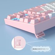 MageGee 75% Mechanical Gaming Keyboard, Blue Switch, LED Blue Backlit, 87 Keys Compact TKL Wired Keyboards