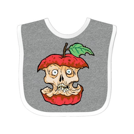 

Inktastic Horrified Zombie Apple Gift Baby Boy or Baby Girl Bib