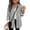 Gray, variant on Womens Loose Leopard Print Button Down Shirt Long Sleeve Collared Blouse Casual Tunic Top Relaxed Fit Front Closure Black 2XL