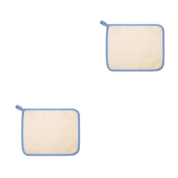 Wosthever Depurador corporal Limpiador conveniente Accesorio de baño Paño de espuma cómodo y seguro Toallas de ducha Toallita para baño Azul Azul 2piezas