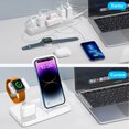 thumbnail image 3 of FDGAO Charging Station for Multiple Devices, 3 in 1 Wireless Charger Stand for Apple Watch Series 8/7/6/5/4/3/2/SE Fast Phone Charging Dock for Airpods & iPhone 14 13 12 11 Pro Max XS XR 8 7 6s, 3 of 9