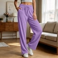 thumbnail image 6 of Horkkom Sweatpants Women Elastic Waist Drawstring Straight Leg Pants Casual Comfy Loose Sweat Pants with Pockets XL, 6 of 7