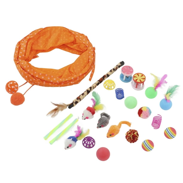 Cat Toy Tunnel, Different Animal Shapes Attractive Colors Plush Plastic