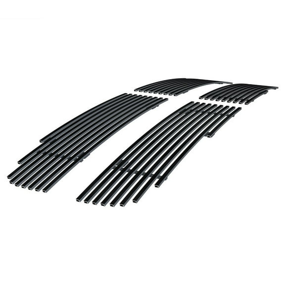 APS Compatible with Ram 1500 2006-2008 & 06-09 2500 3500 Main Upper Stainless Steel SS Black Billet Front Grill Grille Insert D65719H