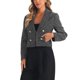 thumbnail image 4 of Chaqueta de solapa con muesca para mujer INSPIRE CHIC, blazer casual de manga larga, talla XL, color negro, 4 of 6