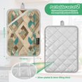 thumbnail image 3 of 2 Pack Pot Holders for Kitchen Heat Resistant Hot Pads Sets for Cooking Baking Natural Abstract Shapes, 3 of 7