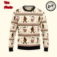 thumbnail image 1 of Customize Diy Image 3D Print Photos Ugly Christmas Sweater Personalized Pet Cat Dog Photo Sweatshirt Custom Face Family Pullover, 1 of 5