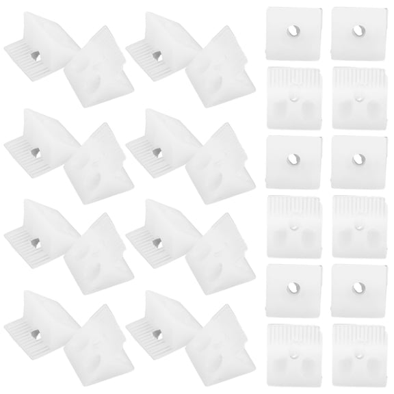 ROSENICE Drawer Bottom Brackets, White Plastic and Metal, for Sagging Drawers, Stable and Versatile 100Pcs