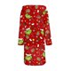thumbnail image 4 of Pijama familiar de Navidad Grinc-h - Albornoz a juego de franela estampada, absorbente y de secado rápido, de algodón. Pijama familiar a juego, color rojo XXL., 4 of 5