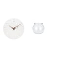 thumbnail image 1 of Luzkey Wall Clock with Decorative Wall Clock Desktop Aquarium Tank Transparent Fish Bowl Vase Fishes Tank Clear Aquarium Container Made of Fiberboard And PP, 1 of 8