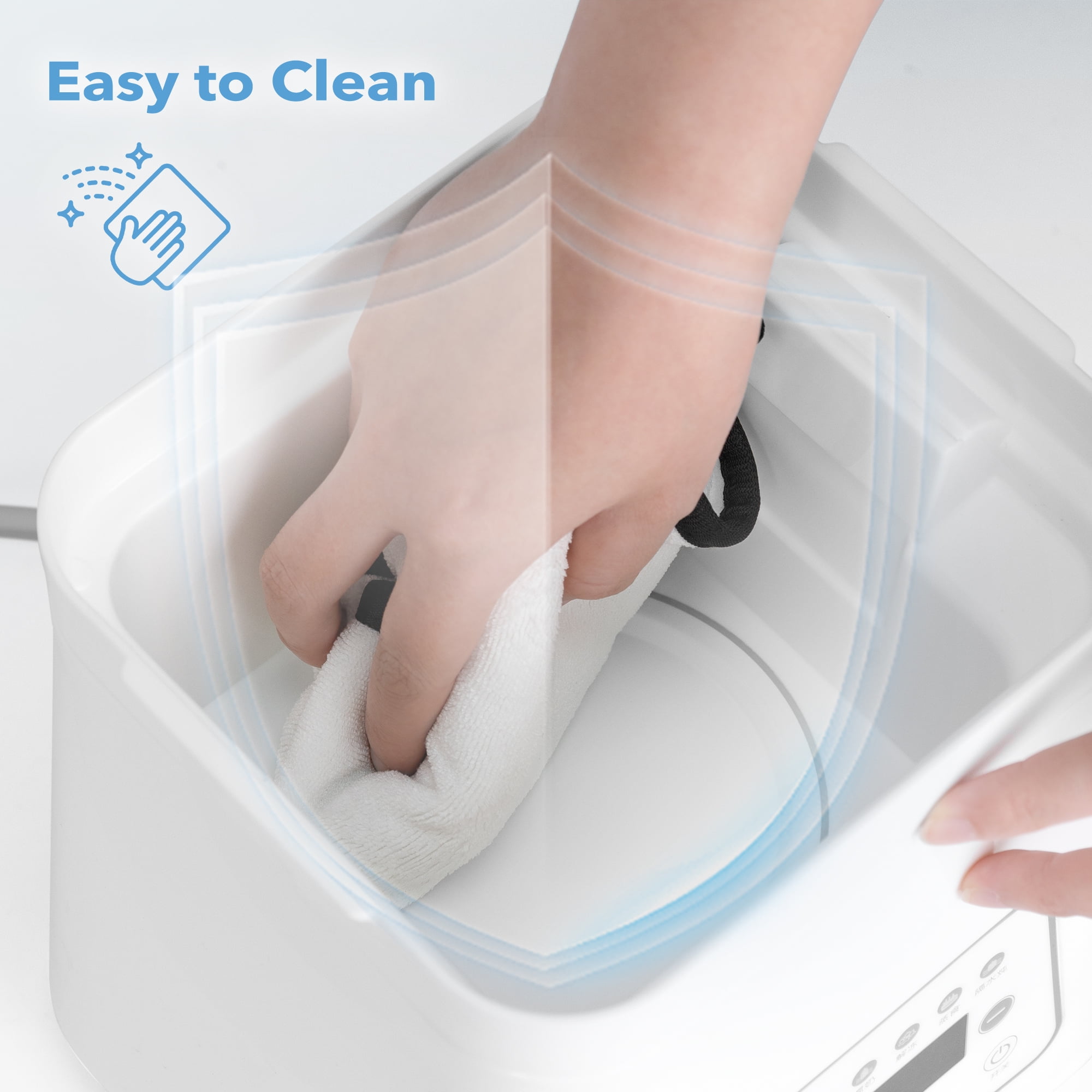 RUPOUN 8-in-1 Bottle Sterilizer and Dryer, Electric Steam with Baby Bottle Warmer, Food Prep, White