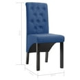 thumbnail image 6 of vidaXL Dining Chairs Side Chair with Solid Wood Legs for Home Kitchen Fabric, 6 of 103