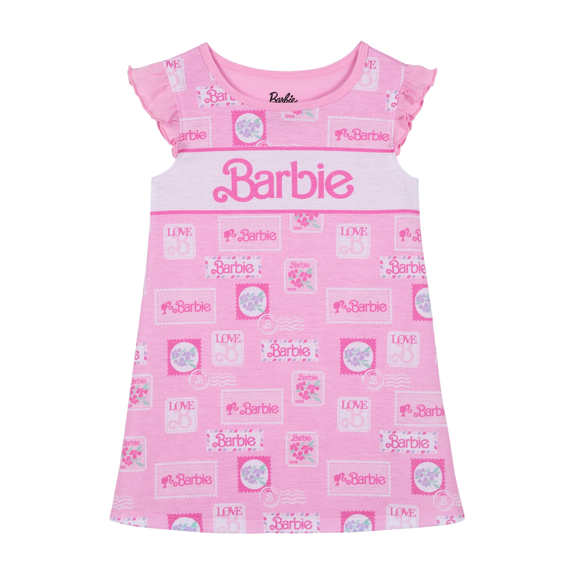 Barbie Toddler Girls Sleep Gown, One-Piece, Sizes 2T-5T