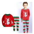 thumbnail image 2 of SAILEROAD-Conjunto de Pijama para niños, ropa de dormir de manga larga de algodón, con copos de nieve y Navidad, 2 of 4