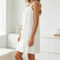 thumbnail image 5 of Shrysg Women's Wearable Bath Wrap Dress Quick Dry Absorbent Towel Robe with Pocket Strap Shower Cover Up for Spa Pool White, 5 of 6