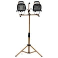thumbnail image 2 of Designers Edge L14SLED Orange 1000-Watt Twin-Head Adjustable to 68" Halogen Work Light with Telescoping Tripod Stand, 2 of 4