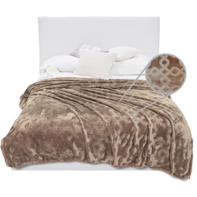 Cobertor Siberia Borrega Castelog King Size 2.35M X2.20M Beige