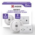 thumbnail image 3 of (2 pack) Kidde Battery-Operated 4-inch Smoke Detector & Carbon Monoxide Value Pack, Batteries Included, 3 of 20