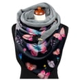 thumbnail image 5 of Women's Scarf Warm Windproof Fashion Printed Double Layer Buckle Winter Wrap Scarf Neck Warm, 5 of 6