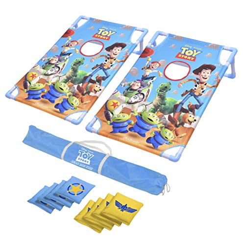 GoSports Disney Pixar Toy Story Bean Bag Toss Game Set Includes 8 Bean