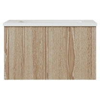 Laviva Legno 24" Weathered Grey Bathroom Vanity Matte White