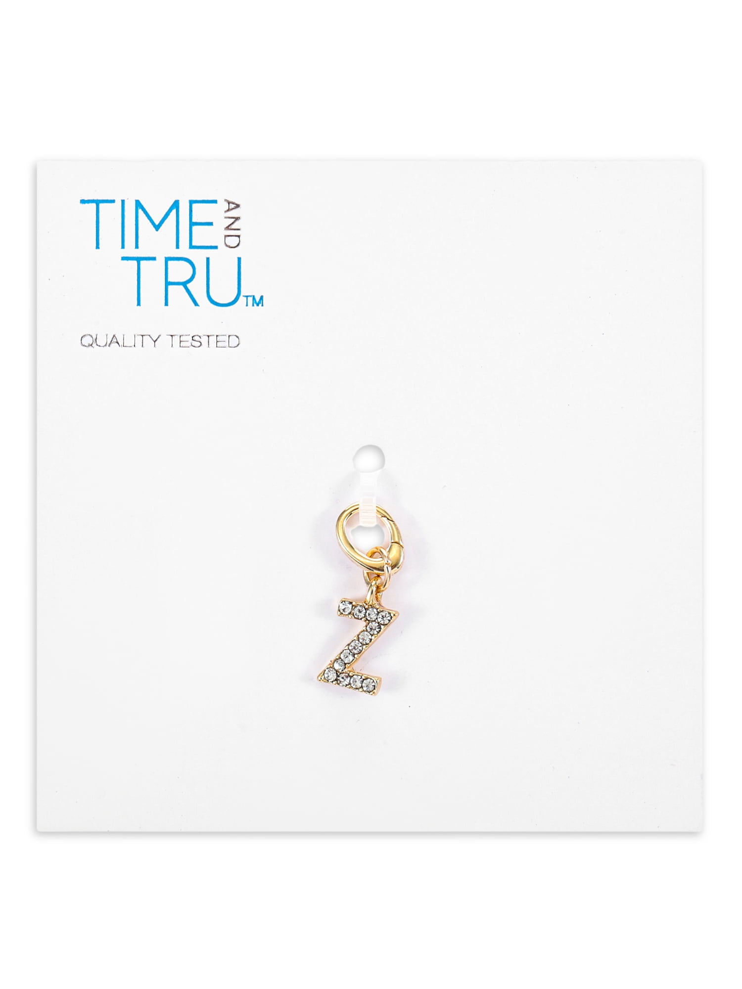 Time and Tru Women's Goldtone Initial Letter Charm, 1 Piece