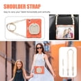thumbnail image 4 of For iPad Mini 7th/6th Generation 8.3 inch 2024/2021 Case, 360 Rotatable Handle Stand, Shoulder Strap, Drop-Proof Design, Coral Orange, 4 of 7