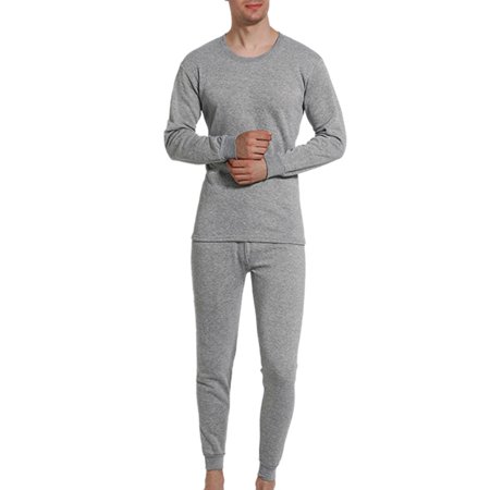 

Men s Thermal Underwear Set Long Johns with Fleece Lined O-neck Thicken Ultra Soft Base Layer Top And Bottom Sets for Men