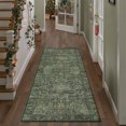 thumbnail image 3 of BERTHMEER 2'x6' Runner Rugs for Hallway Corridor Dorm Kitchen Entrance Entryway Bedroom Washable Vintage Traditional Non-slip Runner Rugs,Blackish Green, 3 of 6
