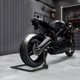 thumbnail image 2 of HOMCOM Motorcycle Stand, Convertible Front and Rear Motorcycle Lift, Black, 2 of 10