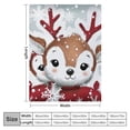 thumbnail image 4 of Orinice Reindeer Baby Deer Snowflakes Warm Lightweight Blanket Soft Fleece Blankets for All Seasons - Perfect Gift for Christmas 50x60in, 4 of 6