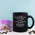 thumbnail image 4 of Funny Black Coffee Mug, Black 11 Ounces Funny Ceramic Coffee Mug, Cubicle Decor or Desk Decorations Accessories Women Gift Home Decorations, Funny Gift for Holidays Birthday, 4 of 5