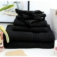 thumbnail image 4 of Hurbane Home 100% Cotton Luxury Bath Towel Set for Bathroom - 8 Piece - Black, 4 of 6