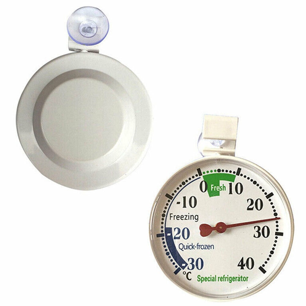 2PCS Stainless Steel Fridge Freezer Thermometer Hanging Gauge Refrigerator  Home 