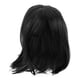 thumbnail image 1 of Peluca corta y dulce con flequillo para mujer, de fibra sintética, pelo liso, peluca sintética para cosplay, para uso diario y fiestas, color negro, 1 of 7