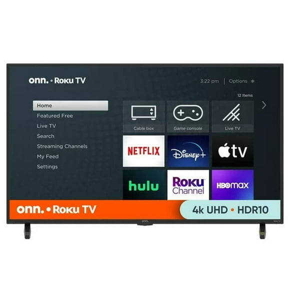 Smart TV 4K UHD HDR ONN de 43 Pulgadas Reacondicionado multicolor