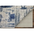 thumbnail image 4 of Feizy Eastfield Modern Abstract, Blue/Ivory, 3' x 5' Accent Rug Sheen Handmade Casual Distressed Floor Rug for Living room Bedroom, 4 of 8