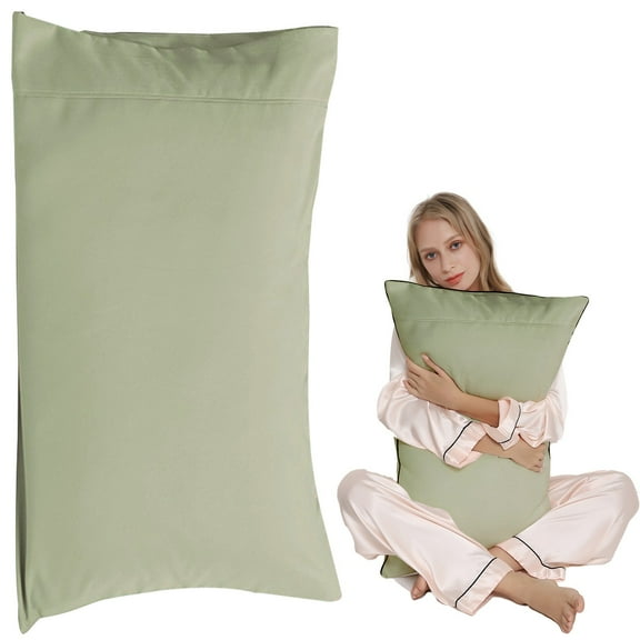 Four-Piece Bed Sheet Set,Standard/Queen Pillowcase Set Pack Brushed Microfiber Pillowcases Soft Fade Pillow With Envelope Closure Inches Green