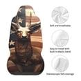thumbnail image 5 of Pofeuu Deer American Flag Vintage Print Automotive Car Seat Covers Flat Cloth Full Set Seat Covers,Car Seat Covers front seats for Cars Trucks and SUVs(Two packs), 5 of 7