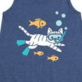 thumbnail image 3 of Instant Message - Snorkel Cat - Toddler & Youth Girls A-line Dress, 3 of 6